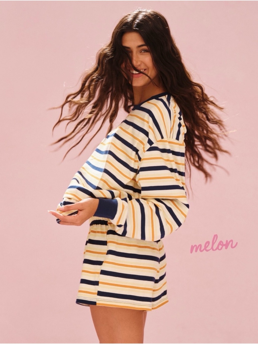 SET Active CLASSIC COTTON DAILY STRIPE CUFFED LONG SLEEVE Limited Edition